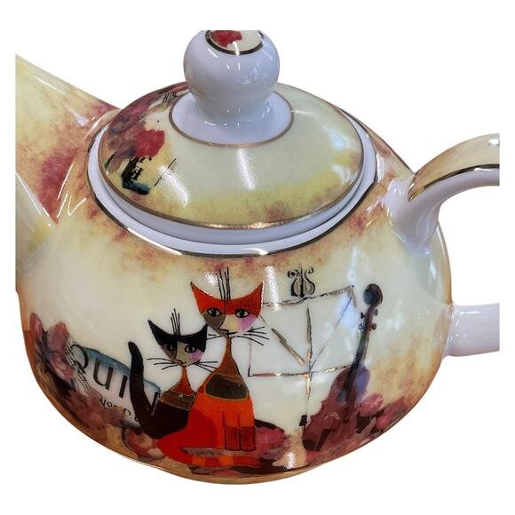 Goebel Musica Romantica Tea for One Set Cats Art‎ Rina Rautenberg - Picture 9 of 13